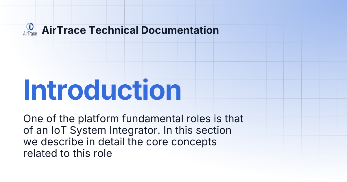 Introduction | AirTrace Technical Documentation